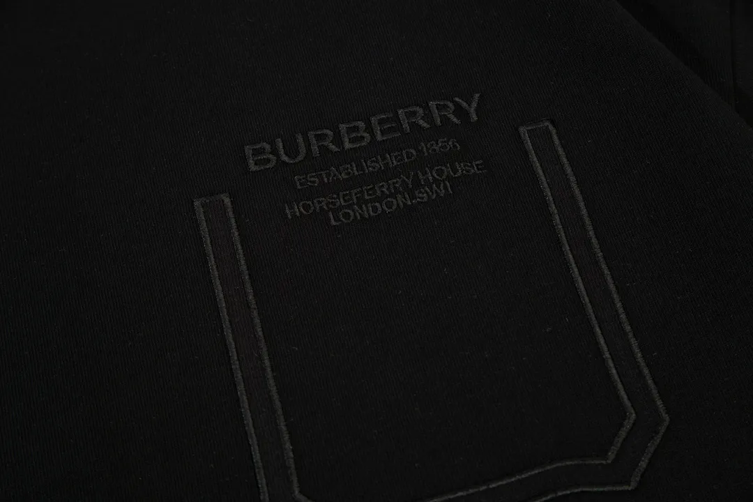 BURBERRY 🪡 Logo Classic ， Retro Same Style T 260 Versatile : Black Size：XS~L